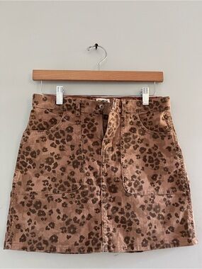 OshKosh B'gosh Brown Leopard-Print Mini Skirt